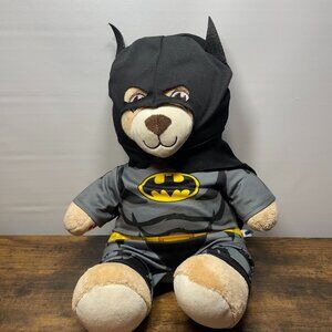 Build A Bear Batman Bear Plush  Logo DC Comics Stuffed Animal